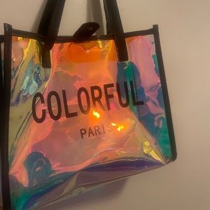 Shiny tote bag
